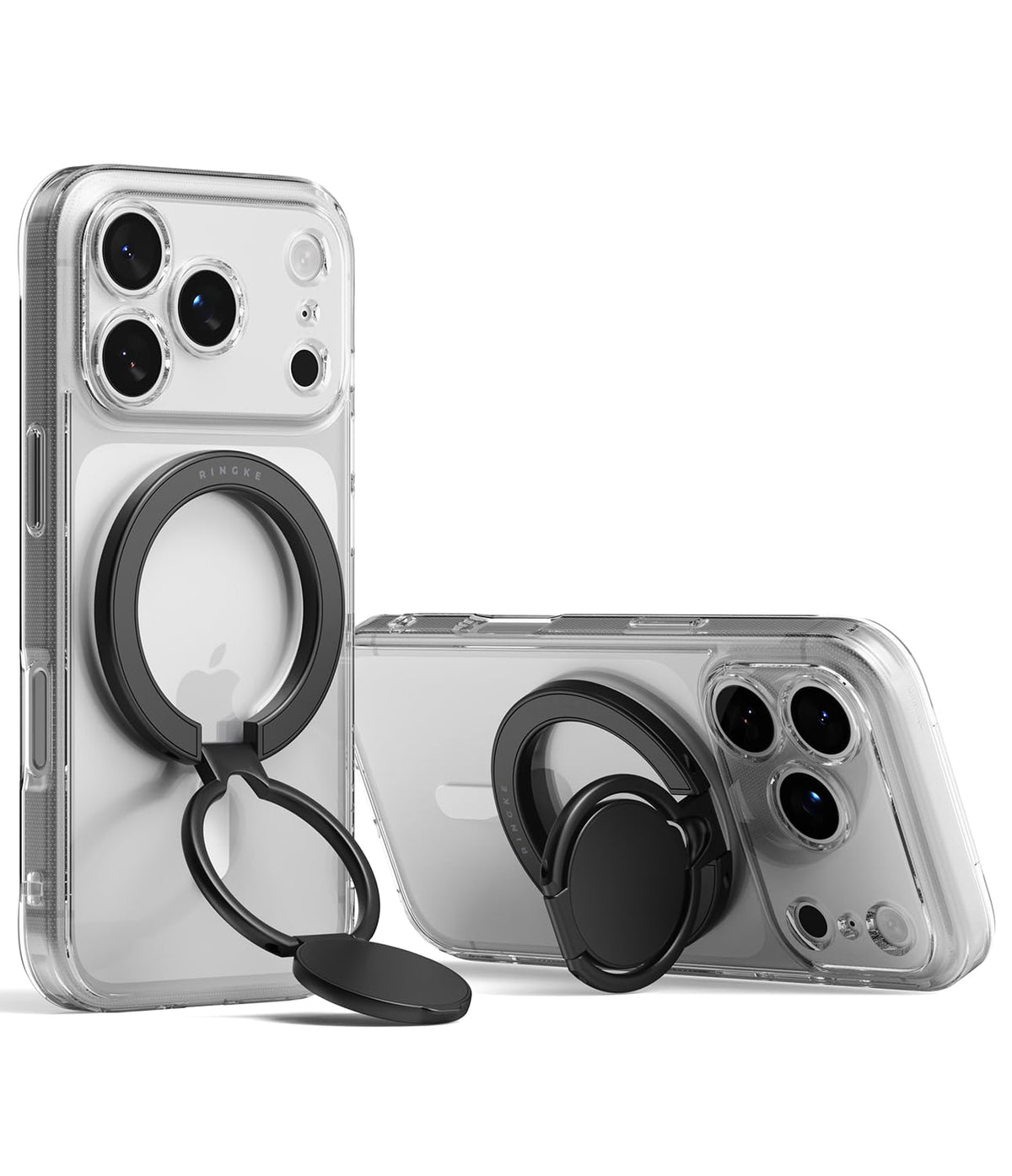 Soporte Magnético Dual Ringke Negro Ajustable para iPhone, Galaxy y Pixel