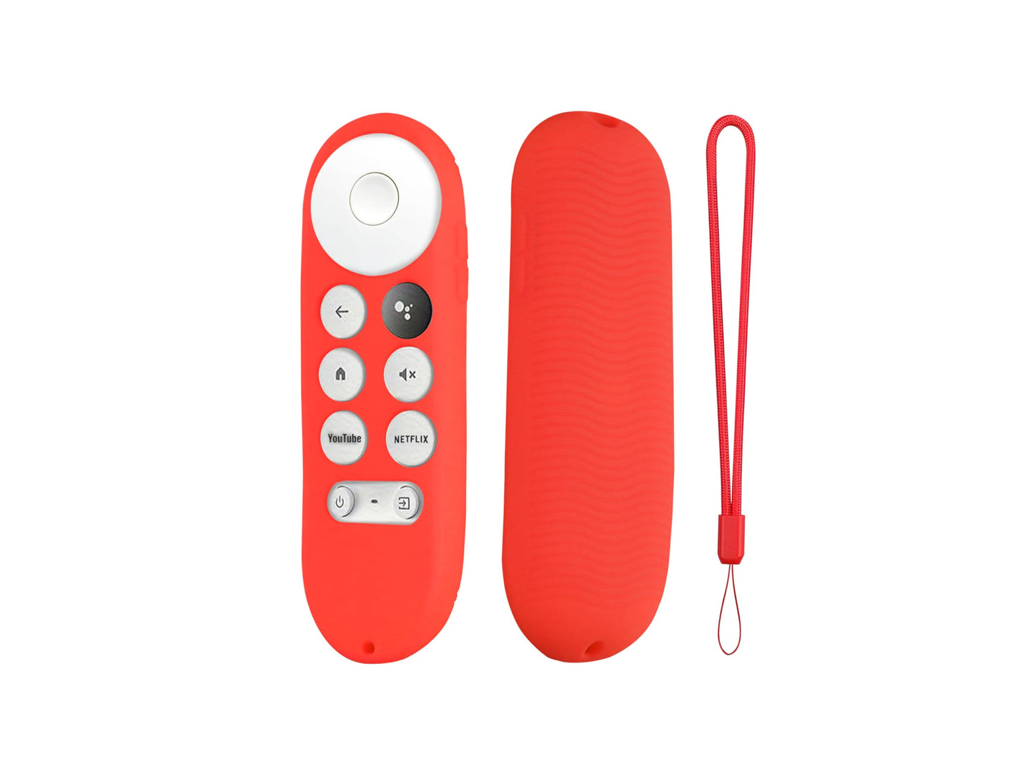 CONTROL EXPERT Funda para Control Google Chromecast TV Case, Protector, Silicon (Rojo)