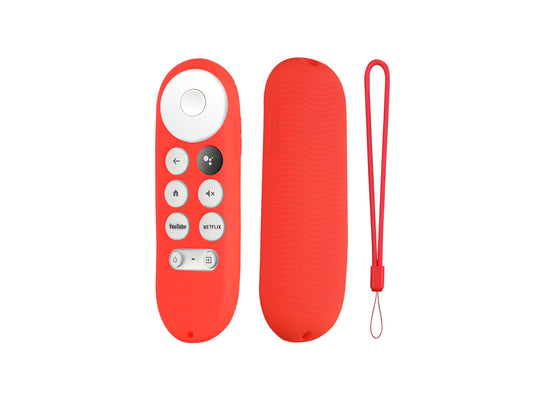 CONTROL EXPERT Funda para Control Google Chromecast TV Case, Protector, Silicon (Rojo)