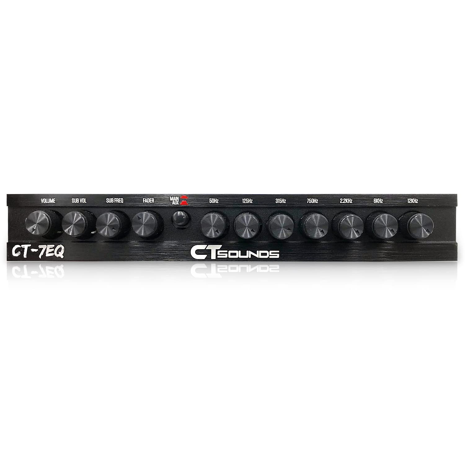 CT Sounds CT-7EQ - Ecualizador de audio paramétrico para coche de 7 bandas 1/2 DIN
