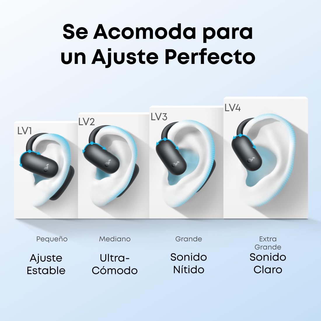 Audífonos de Oído Abierto Soundcore Anker Negro AeroFit 2