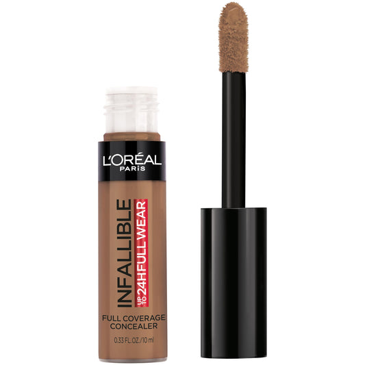 L'Oreal Paris - Corrector Cosmetics Infallible Full Wear, color castaño, 0.33 onzas líquidas
