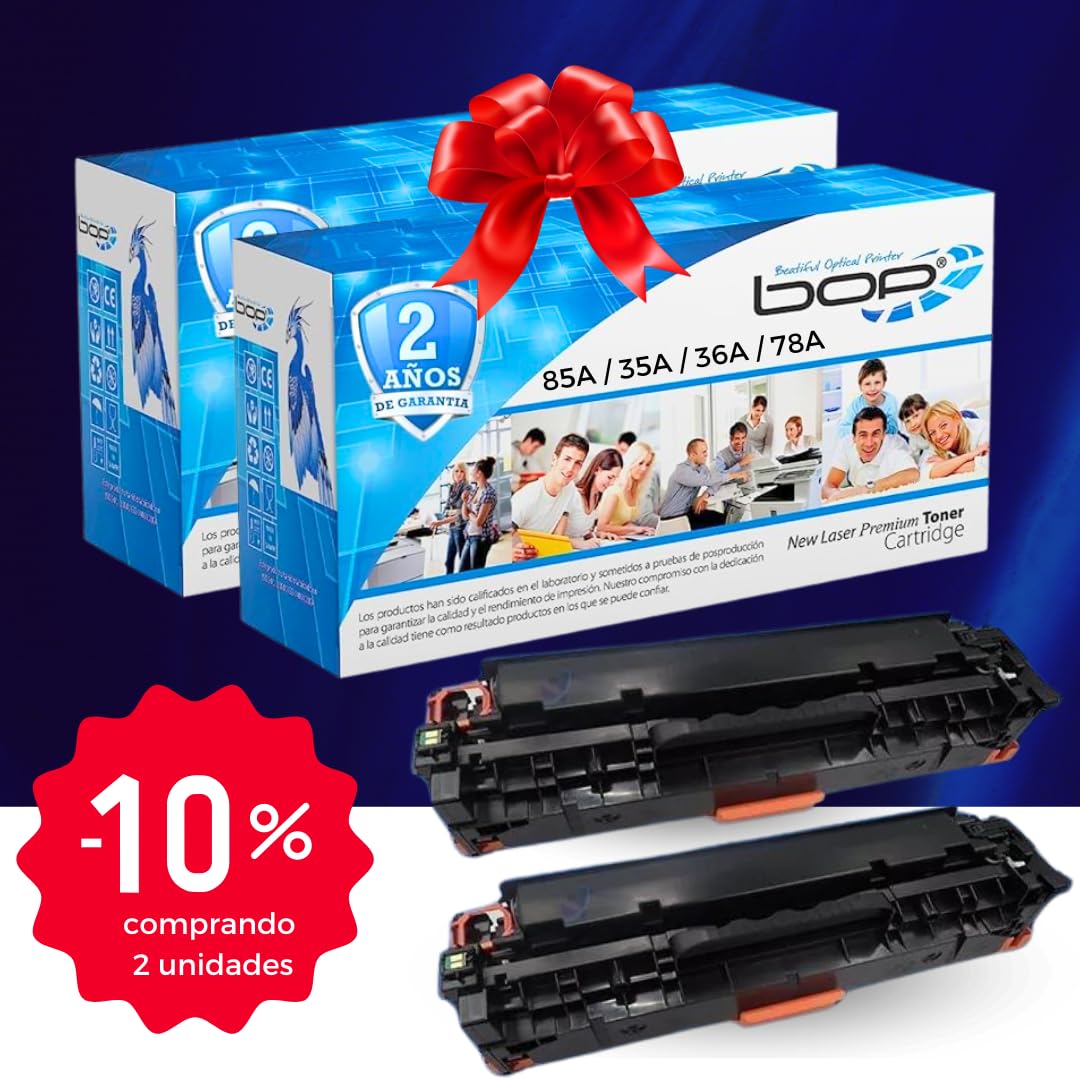 Tóner Genérico Compatible HP LaserJet Negro con 2 Años de Garantía