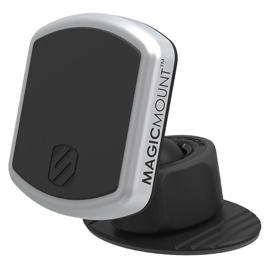 Soporte Universal magnético Scosche Negro Plateado con Ventosa de succión para Auto, Casa u Oficina (Paquete de 2)