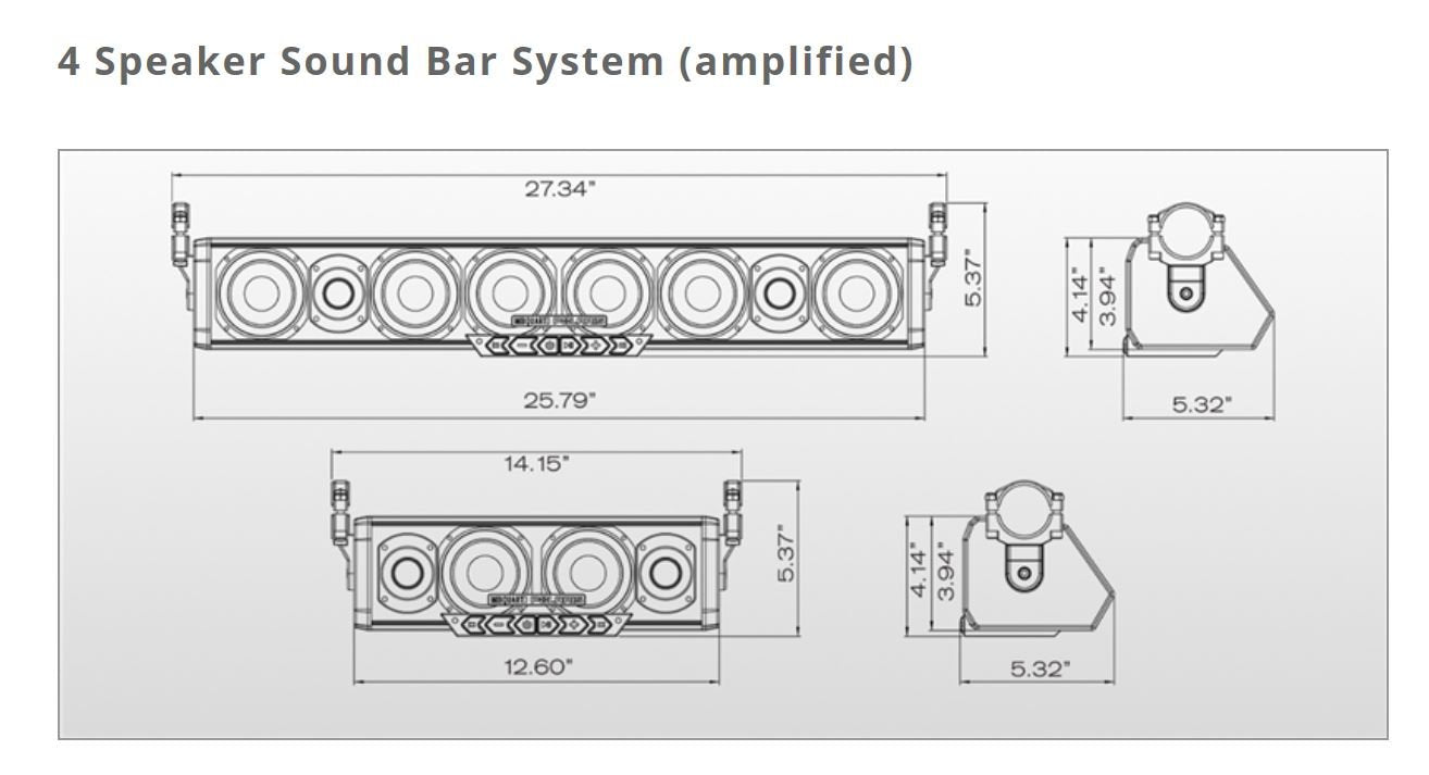 Sistema de Barra de Sonido Bluetooth Pro Armor AU51040 4 Altavoces Negro