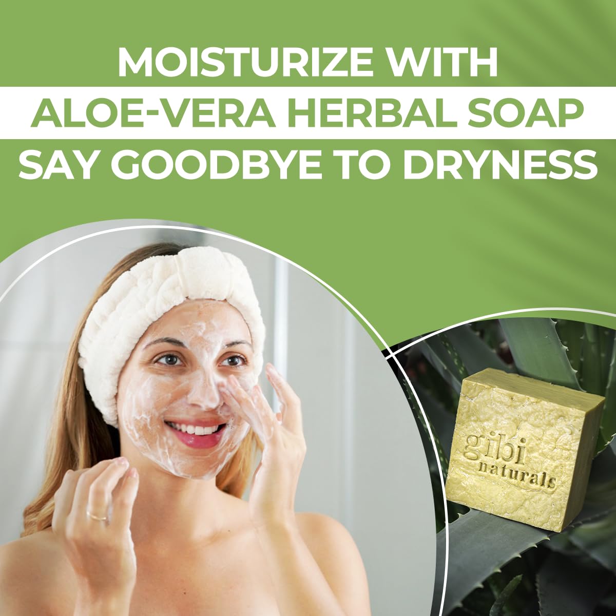 Jabón en barra de aloe vera 7,06 oz Jabón hidratante de aloe vera para rostro y cuerpo Limpia, hidrata y suaviza la piel Jabón en barra de aloe vera puro y natural para todo tipo de piel