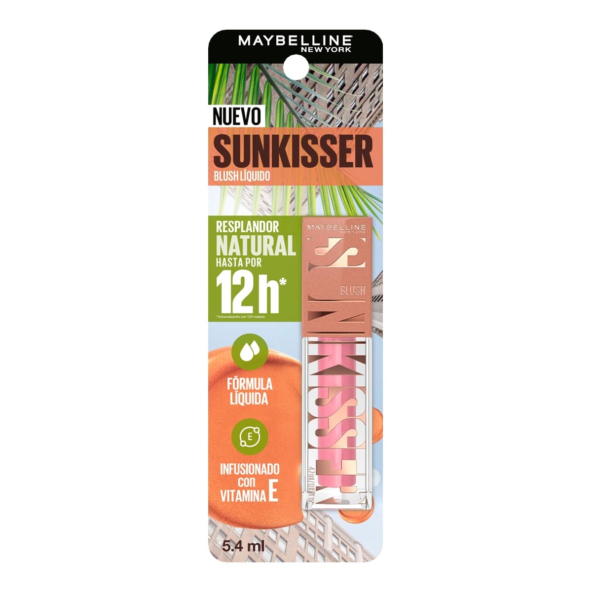 Maybelline New York Iluminador líquido de mejillas Sunkisser Blush, tono 05 Blazing Blush, 4.7ml