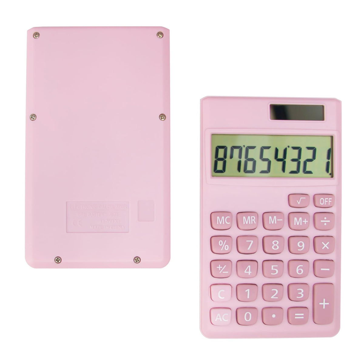 Calculadora Digital de Bolsillo Pantalla LCD 8 Dígitos Energía Solar para Niños