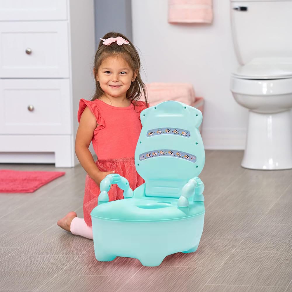 Fishlead Baño Entrenador Niño, Bañito Entrenador para Bebés con Asiento Acojinado, Inodoro de Entrenamiento, Bacinica para Bebés de Etapa de Desarrollo en Adelante, con Bacinica Extraíble