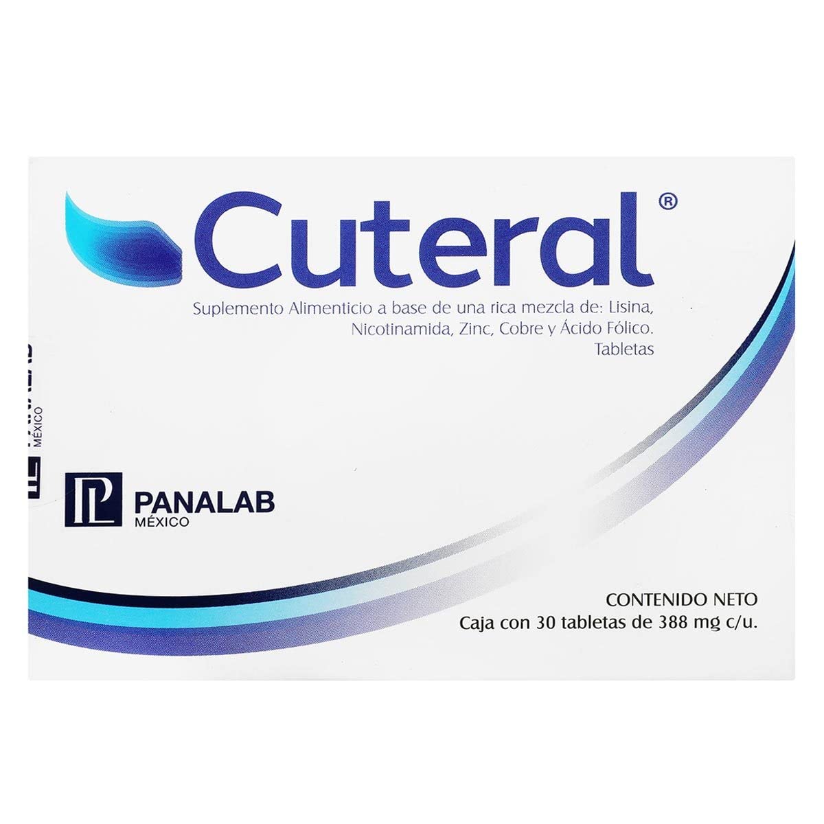 Tabletas PANALAB Cuteral Sup Alim 30 Unidades