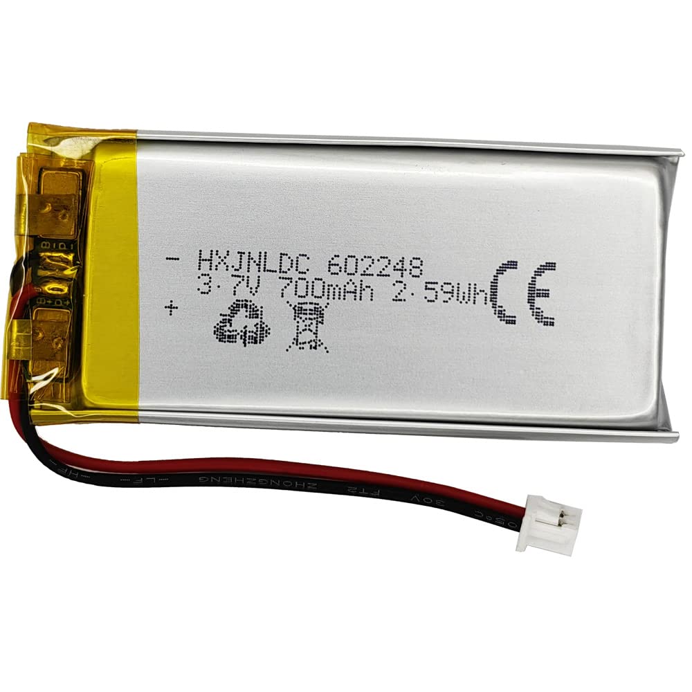 HXJNLDC 602248 - Batería de 3,7 V 700 mAh para Sena SMH10 SMH10R SMH10D SMH10-11 SR10 - Auriculares Bluetooth de repuesto para motocicletas, auriculares Bluetooth intercomunicador integrado
