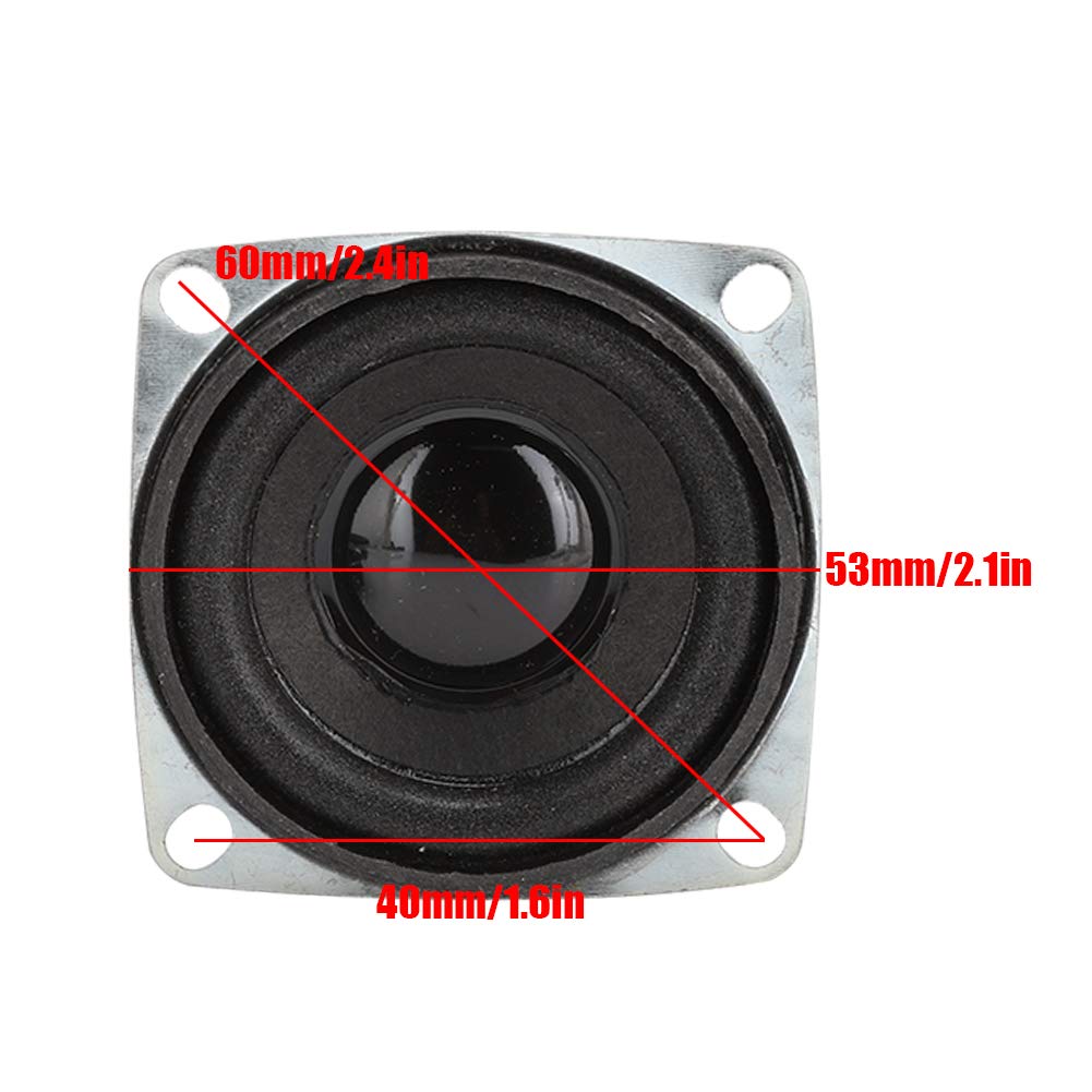Bocinas Para Auto, 2 Piezas 2 Pulgadas 4Ω 3W Tweeters Para Auto Altoparlante Bluetooth con Bajo Potente Altavoz de Alta Sensibilidad con Bajo Potente