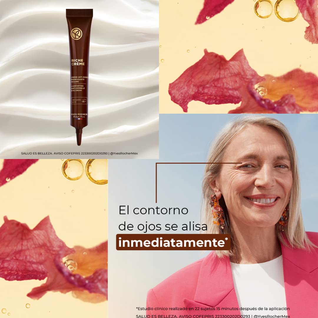 Yves Rocher Set Riche Créme: Crema Facial Nutri Extra Regeneradora Día/Noche (75 ml) + Contorno de ojos Nutri Regenerador (14 ml)
