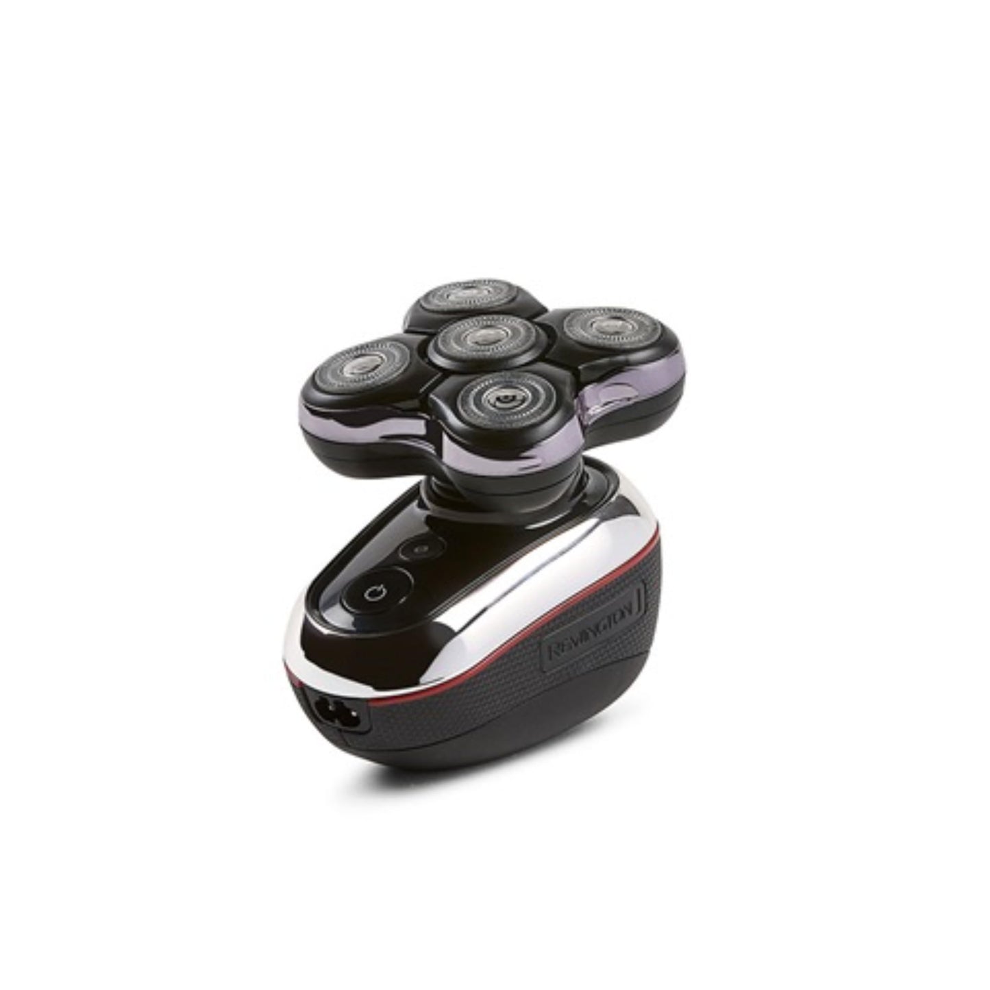 Remington Balder Deluxe XR7100, afeitadora rotativa de cabeza con cuchillas de titanio y bolsa de almacenamiento para hombres calvos afeitado en húmedo y seco con 5 cabezales de flexión de doble pista