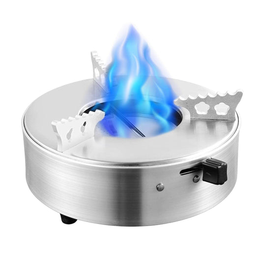 Horno de alcohol de camping, horno de alcohol líquido sólido, horno de alcohol líquido de mesa de acero inoxidable ajustable al fuego, horno Interior para actividades de buffet y catering