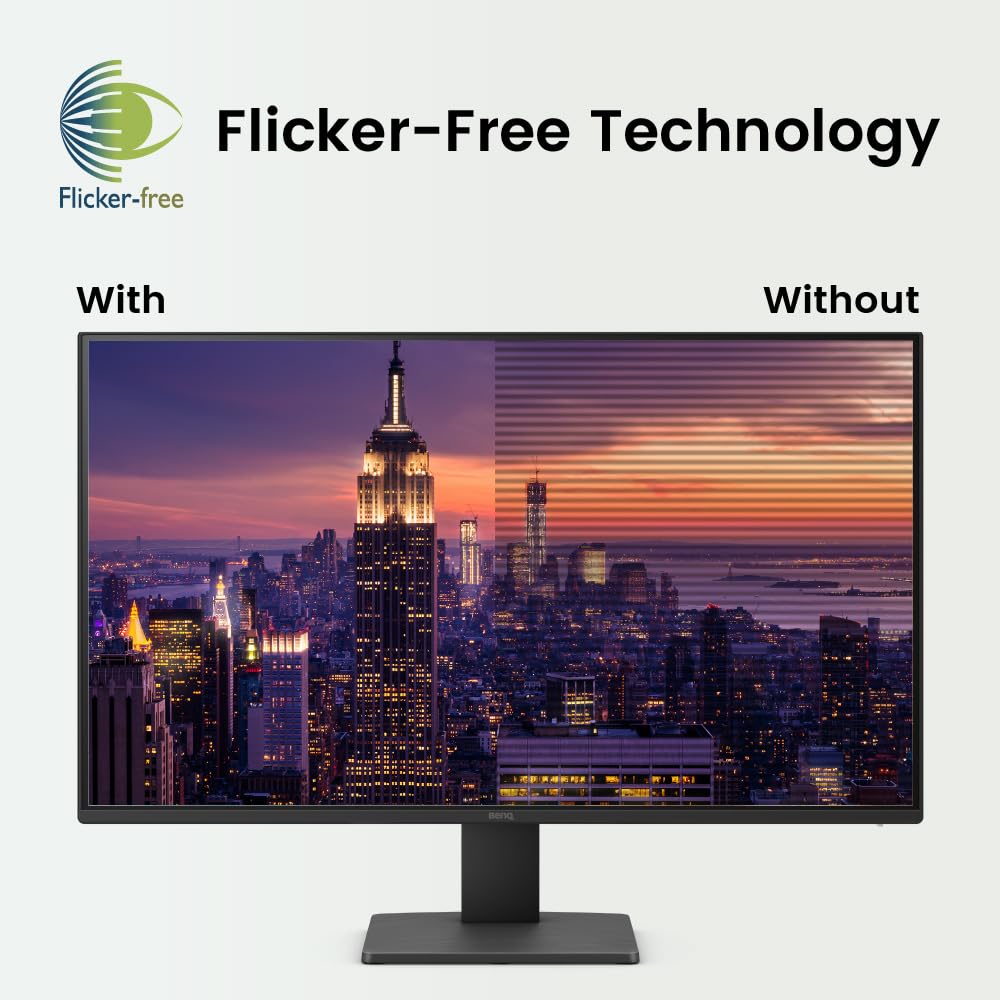 BenQ GW2791 Monitor de Cuidado Ocular IPS de 27 Pulgadas 1080p FHD 100Hz, HDMI, DisplayPort, 1080x1920, Bisel Ultra Delgado, Certificado TUV, sin Parpadeo, luz Azul Baja Plus, Eye-CareU
