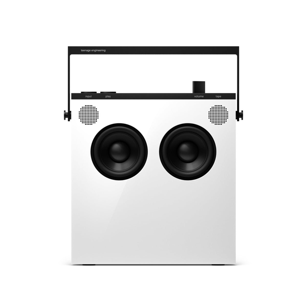 Altavoz Portátil Teenage Engineering Blanco Brillante con Radio FM y Batería de 72 Horas