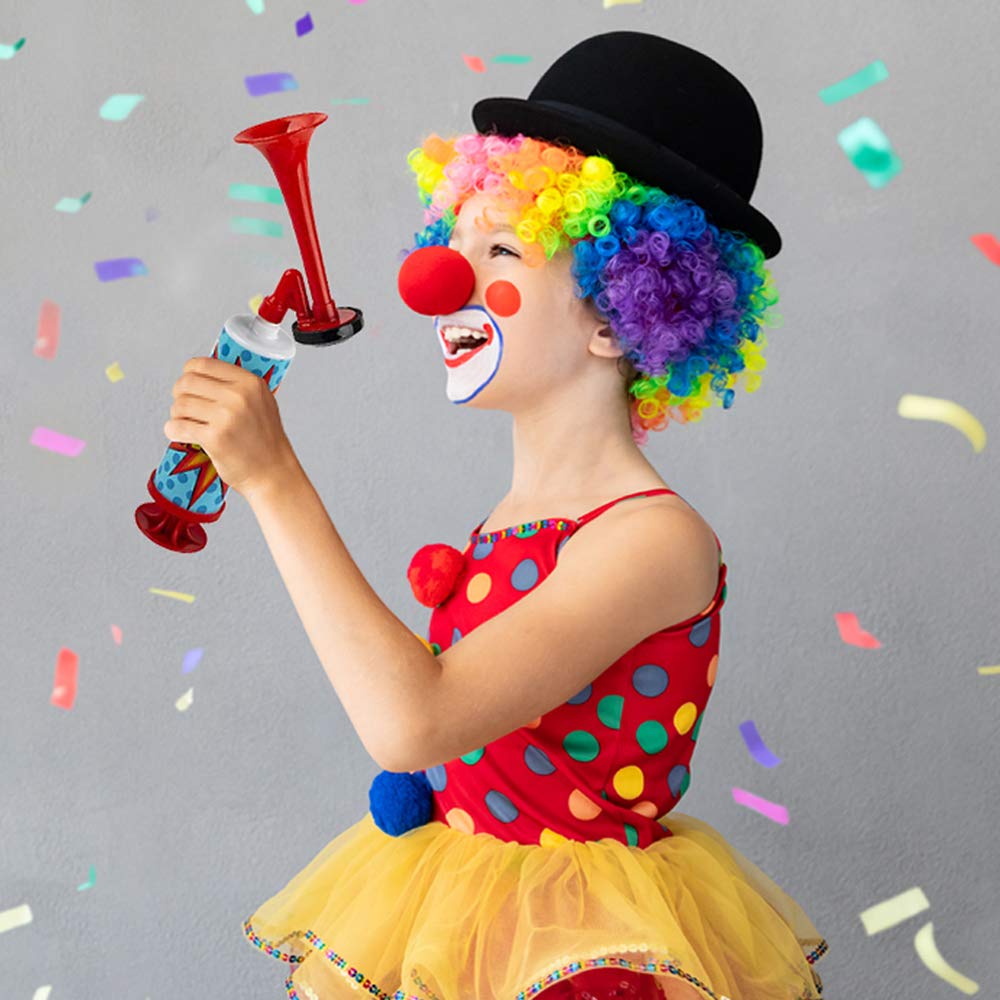 ArtCreativity - Mini bomba de bocina de aire, fabricantes de ruido de cuerno de aire de 10 pulgadas para eventos deportivos, juego de 3 cuernos de soplado para seguridad, celebraciones, recuerdos de