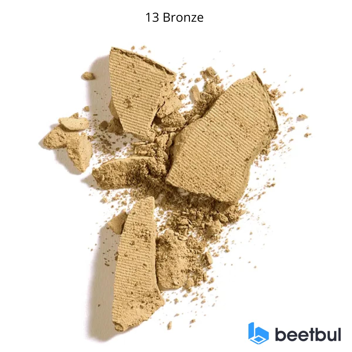 Kit de maquillaje y exfoliación – Polvo compacto Bissú + 1 Almohadilla de terciopelo mediano + 2 Almohadillas de dedos + 1 esponja exfoliante facial (13 Bronce)