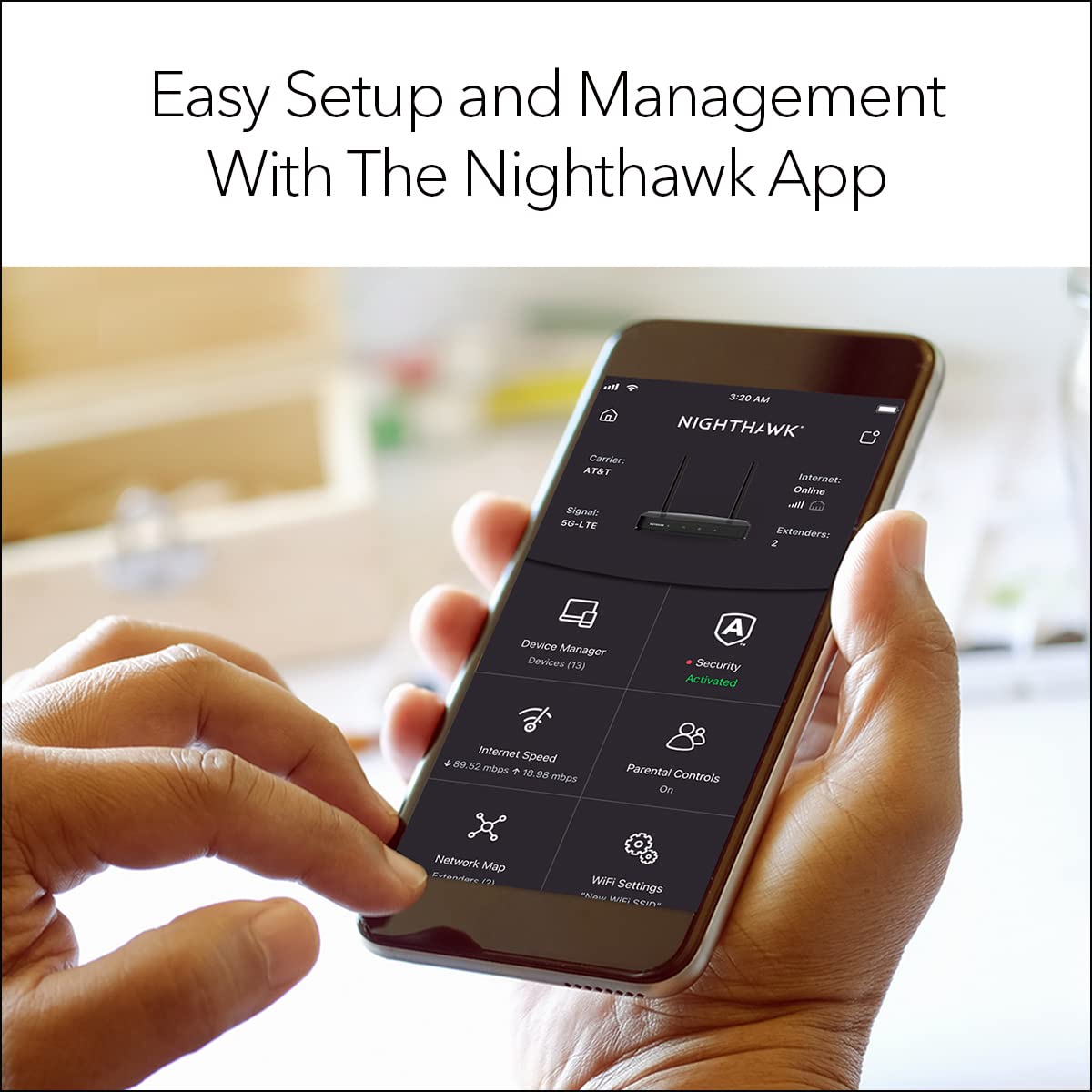 Router WiFi NETGEAR Doble Banda AC750 con Cobertura de 750 Pies y 4 Puertos Ethernet