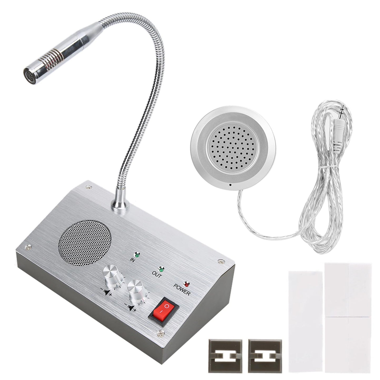 Micrófono de Intercomunicación Sonew Vidrio con Anti-interferencia y Grabación de Audio Bidireccional