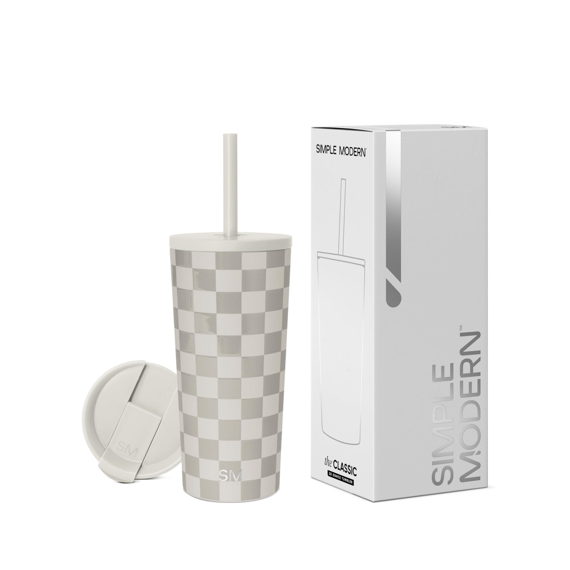 Vaso Aislado Simple Modern Checkmate 590ml Classic Colección