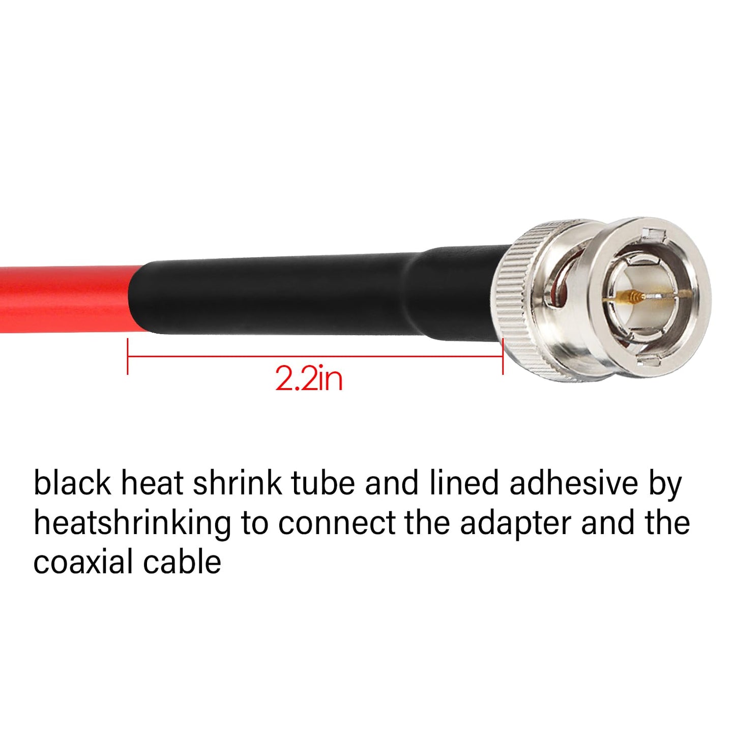 XRDS -RF Cable SDI de 200 pies, Cable de Video Digital BNC 75 Ohmios RG59 Cables Macho BNC para Cámara Monitor Grabadora SDI HD 4K 1080P 3G/6G