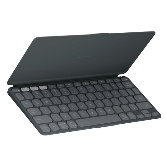 Teclado Inalámbrico Logitech Grafito con Tapa Integrada, Delgado y Compacto para iPad