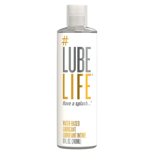 Lube Life Lubricante con sabor a base de agua, 8 onzas de lubricante sexual para hombres, mujeres y parejas, Original, 236.59ml (8oz)