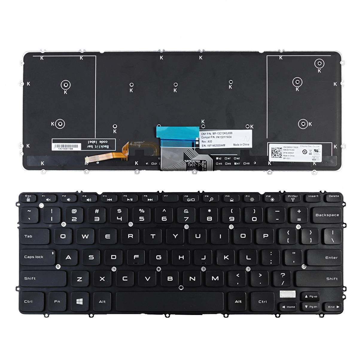 Teclado Retroiluminado LXDDP Dell Precision M3800 XPS 15 US negro Repuesto