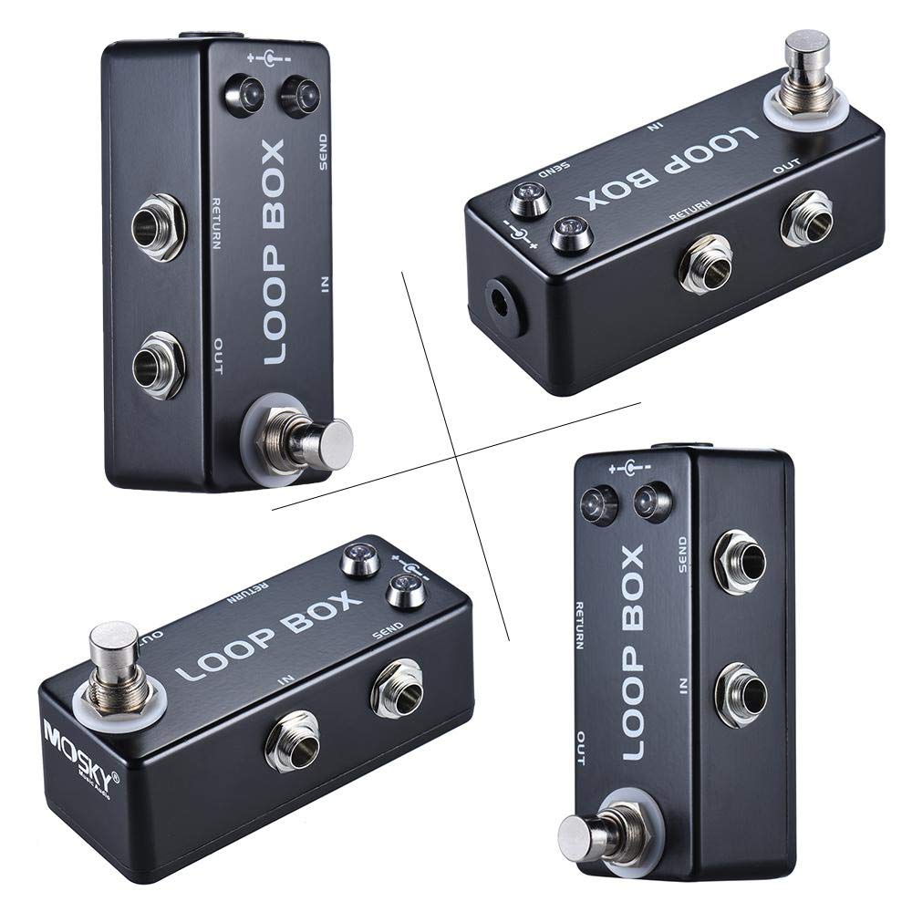 Pedal de Efecto Guitarra YMUZE Moskyaudio Mini Loop Box True Bypass
