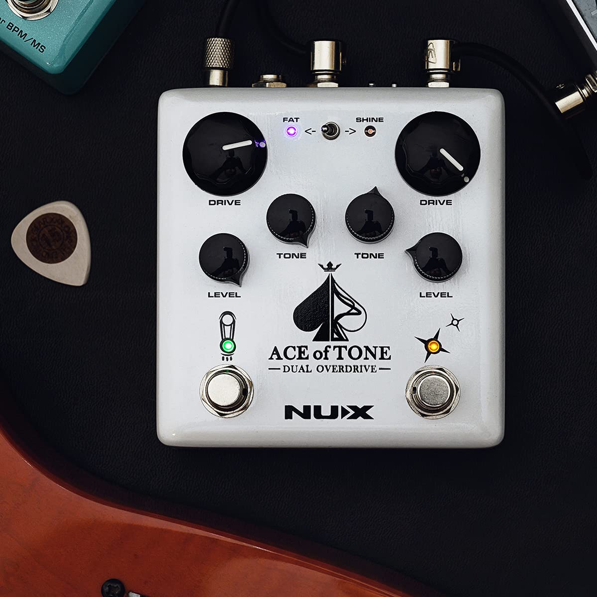 Pedal Overdrive Dual NUX ACE of Tone Tubeman MKII y Morning Star