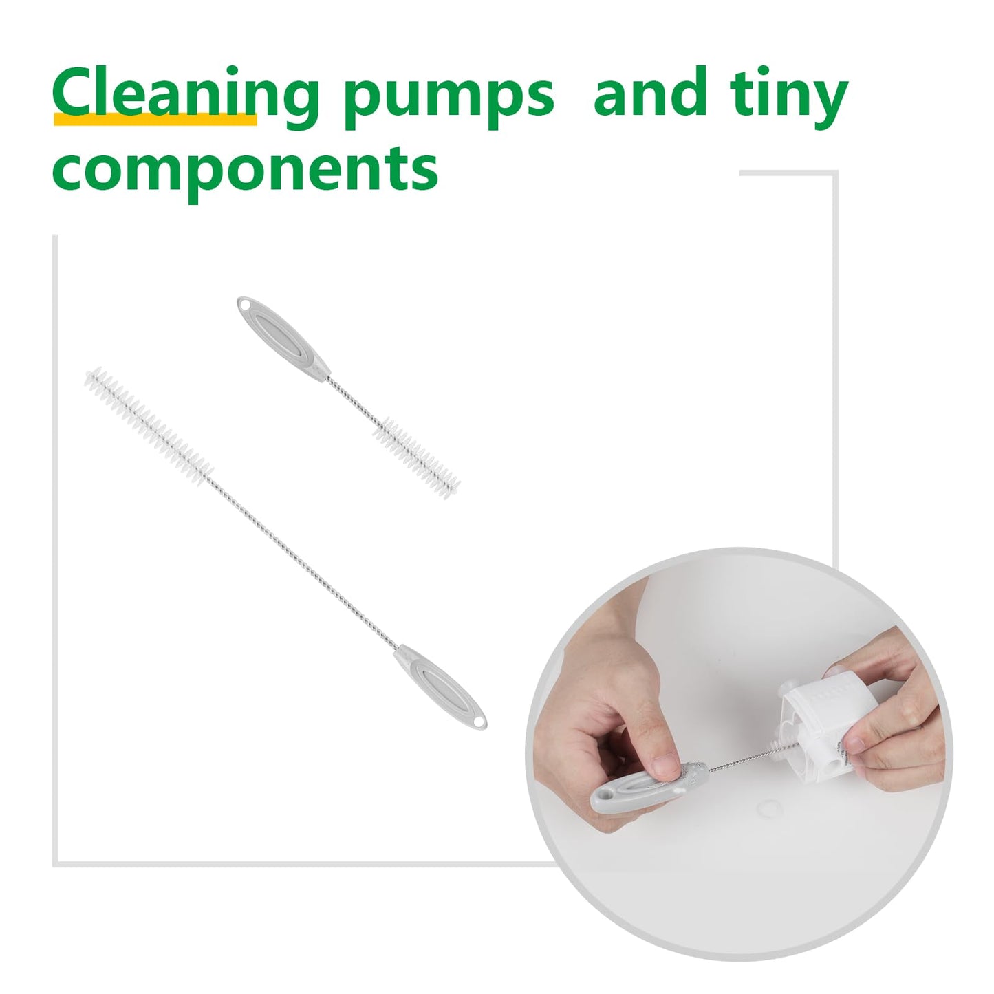 Bloombloomme - Kit de cepillo para polvo de limpieza para fuentes de agua para gatos, kit de limpieza para fuentes de interior y perro, cepillo para polvo de limpieza con 4 cepillos adecuado para la