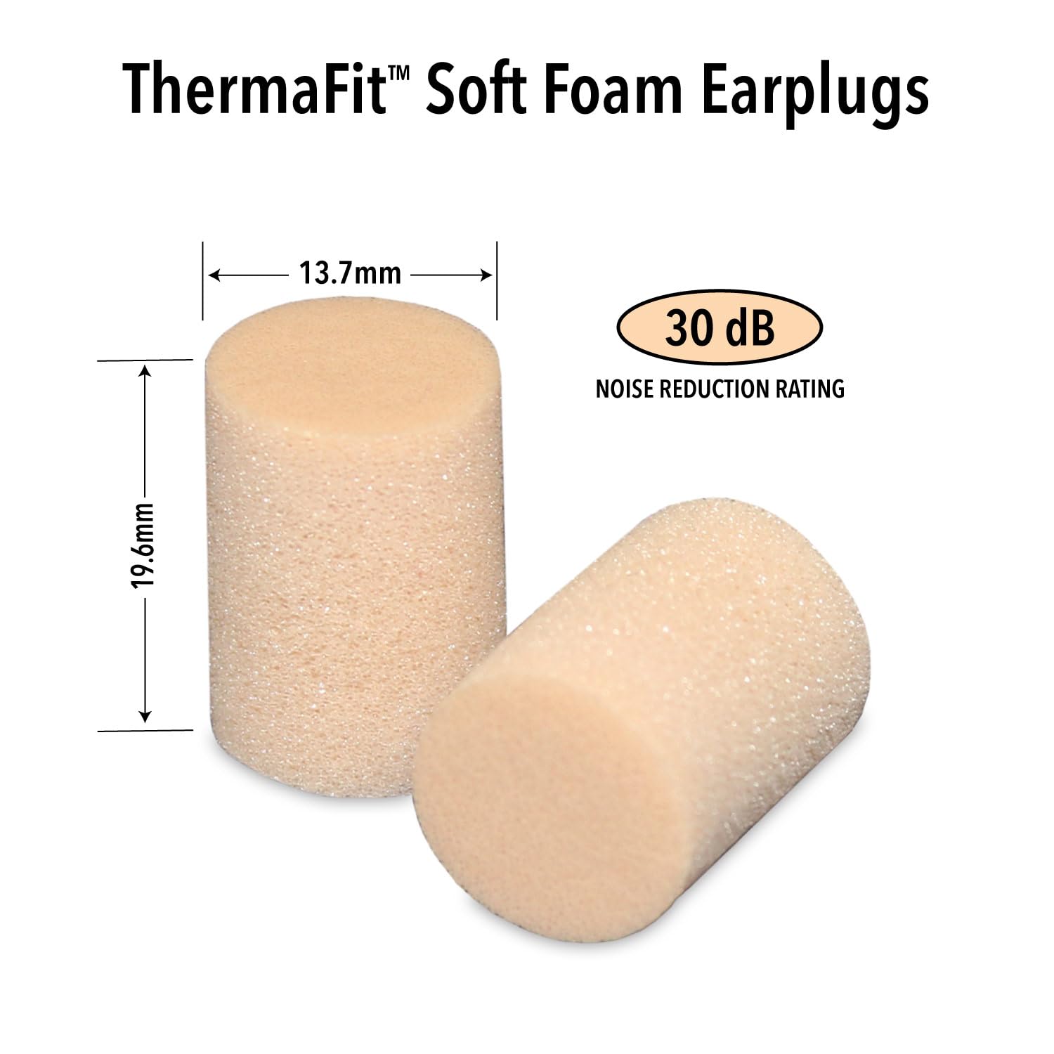Tapones de espuma suave ThermaFit de Mack's (40 pares): cómodos para dormir, roncar, trabajar, viajar y eventos ruidosos | Fabricados en EE. UU. | Actualizados y mejorados