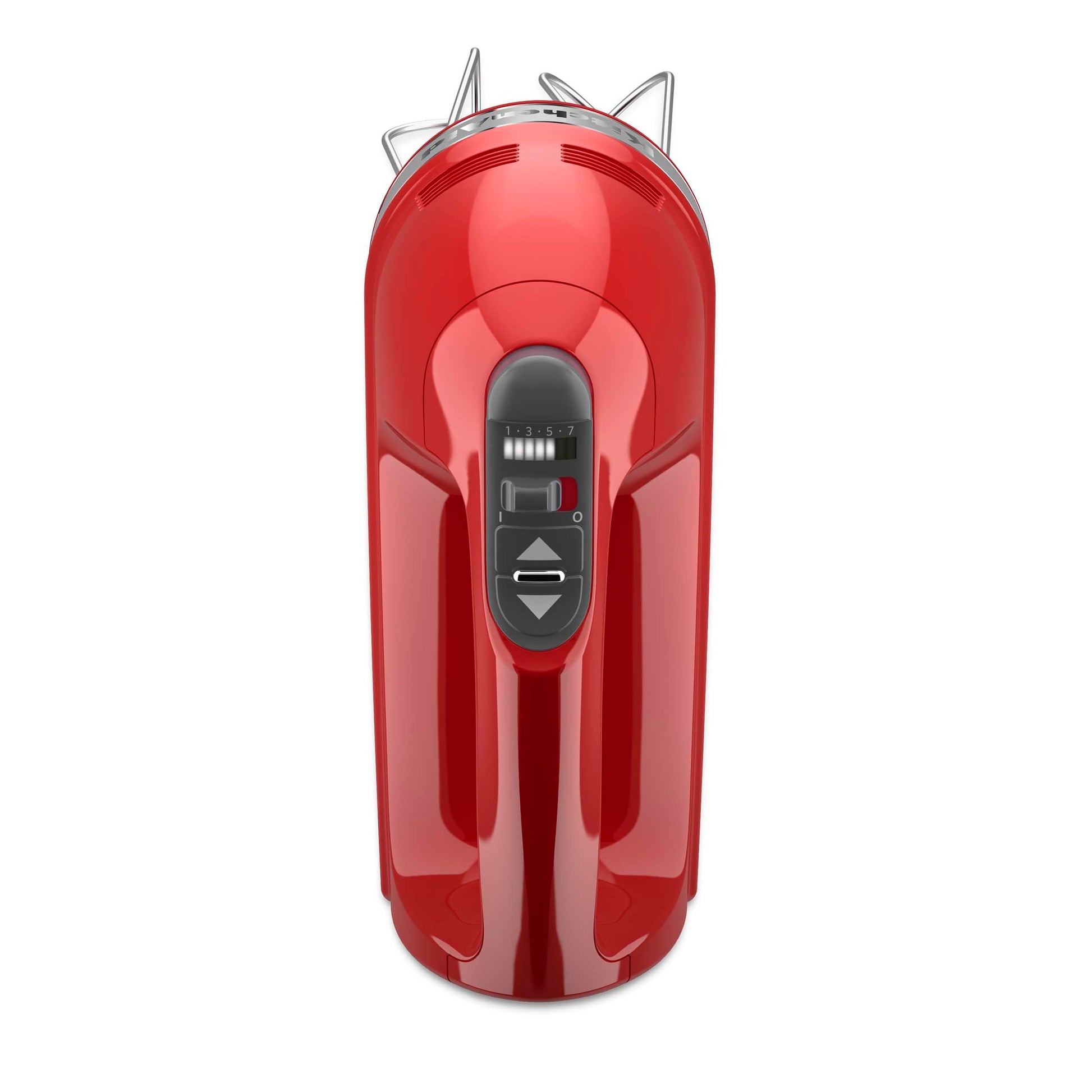 KitchenAid KHM7210ER 7-Speed Digital Hand Mixer with Turbo Beater II Accessories and Pro Whisk Empire rojo