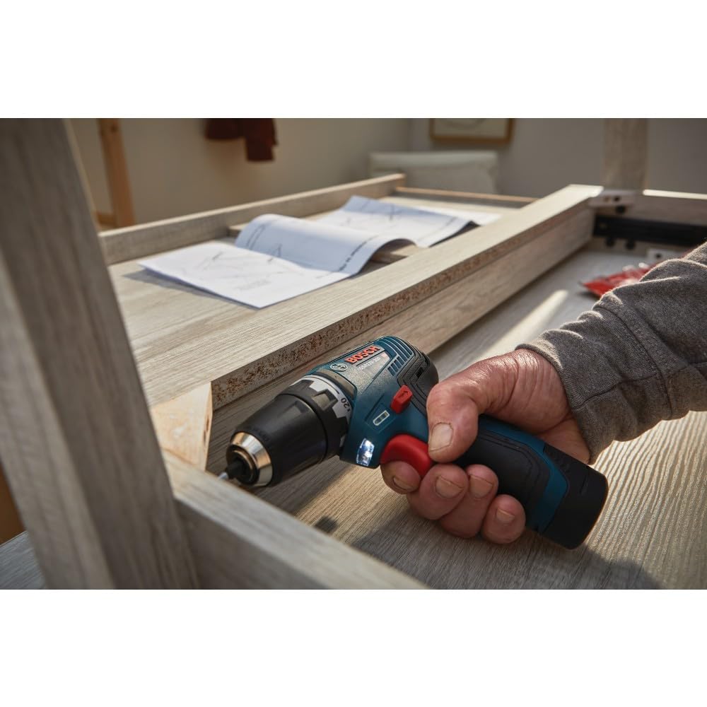 BOSCH Kit combinado sin escobillas de 12 V Max con 2 herramientas con 3/8 pulgadas. Taladro/destornillador, 1/4 pulgadas. driver de impacto hexagonal y (2) baterías de 2 Ah (GXL12V-220B22)