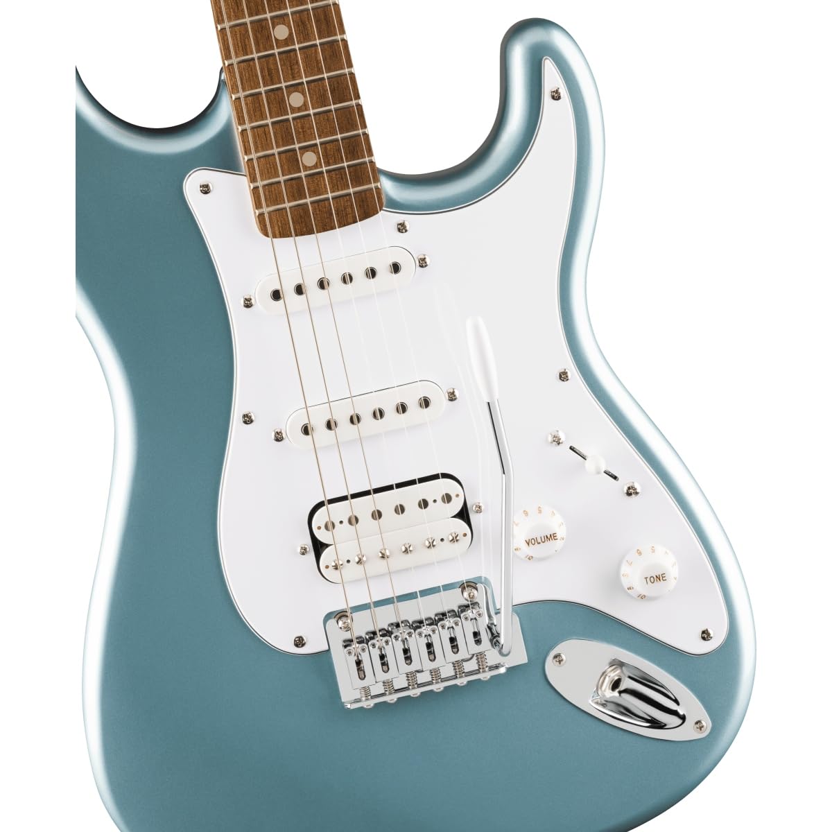 Affinity Series Stratocaster Junior HSS, Laurel Fingerboard, White Pickguard, Ice Blue Metallic