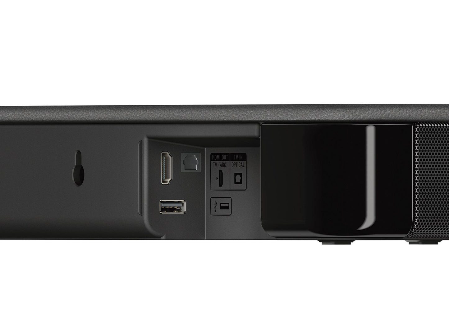 Sony HT-S100F Barra de Sonido Única de 2 Canales con Tecnología Bluetooth, compacta, uso de oficina en casa con sonido claro