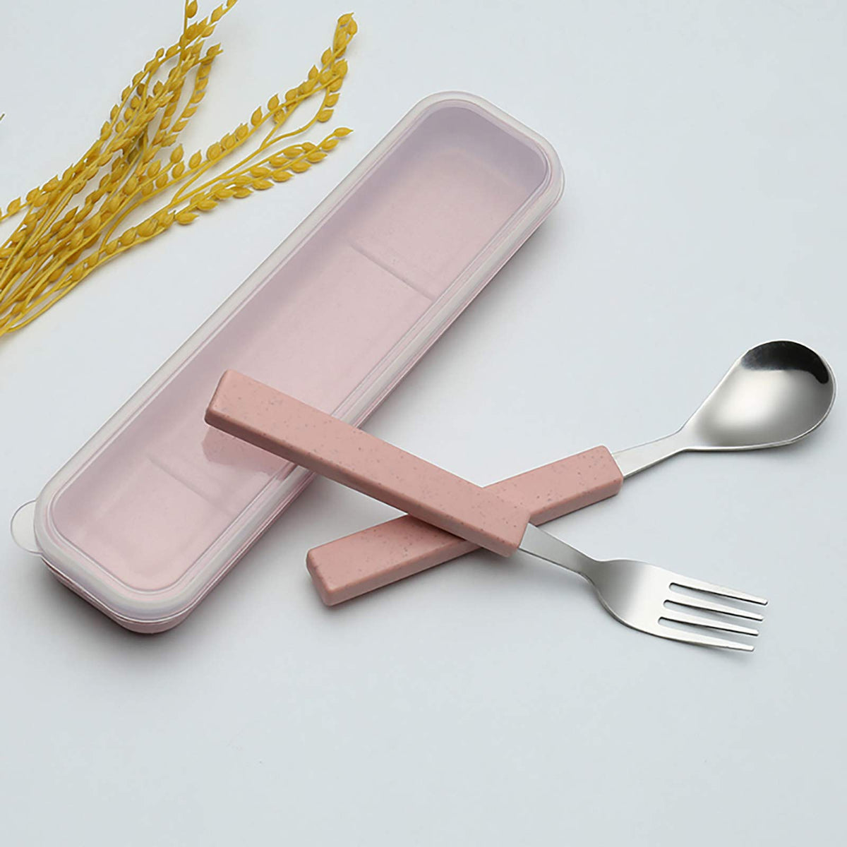 VANRA Juego de Cubiertos para Niños de 2 Piezas de Acero Inoxidable 18/10, Juego de Vajilla Infantil, Juego de Cubiertos Plateados, Cubiertos Plateados, Utensilios de Cena, Juego de Cuchara y Tenedor