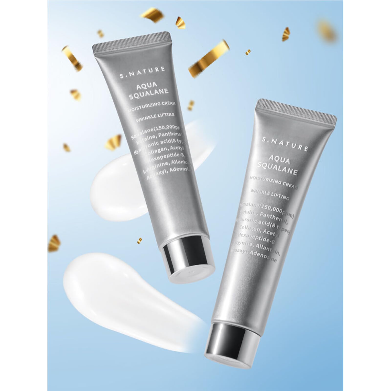 PRIMING WATER- Crema hidratante para todo tipo de piel, para hidratar y calmar, para S.Nature Aqua Squalane Moisturizing C