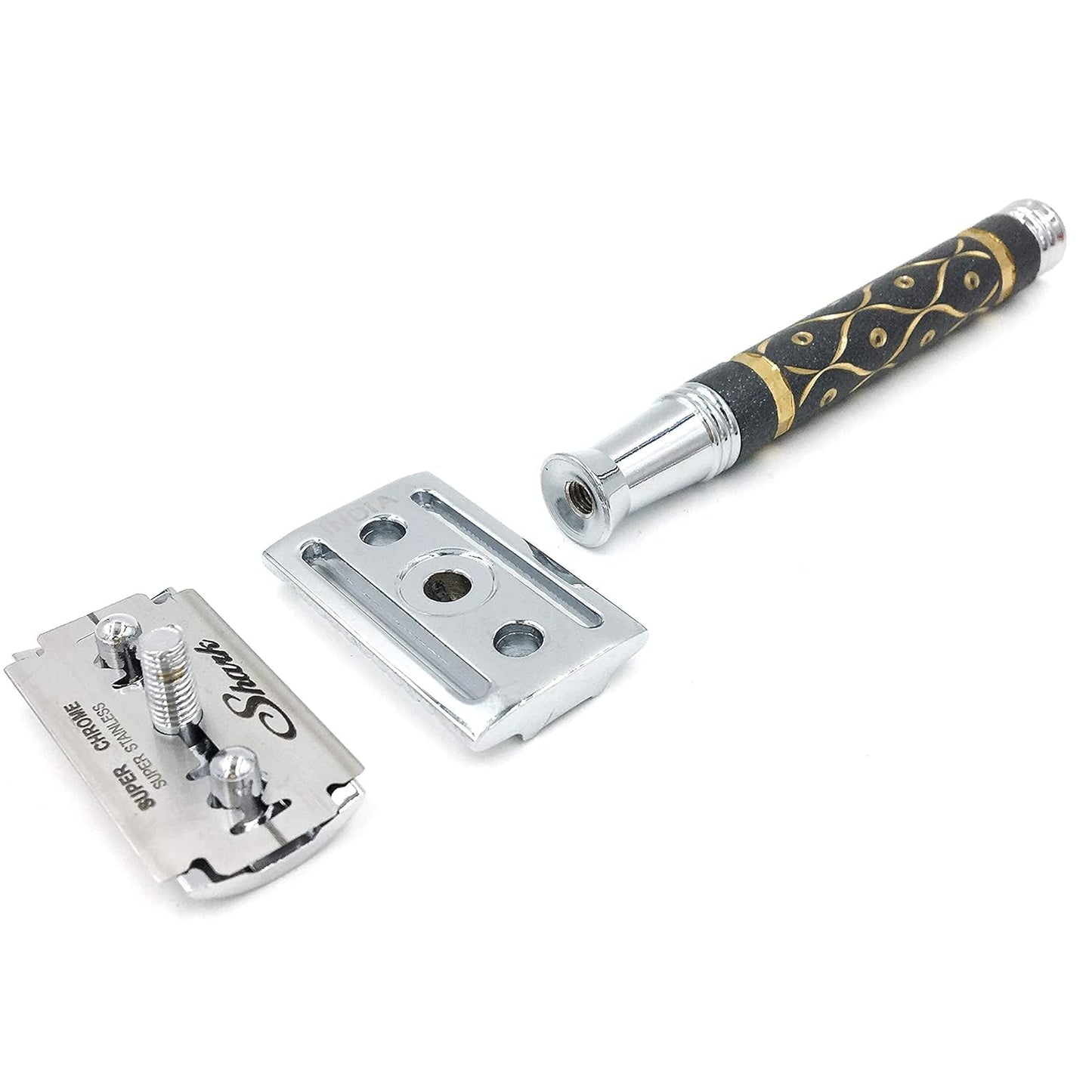 Maquinilla de afeitar de Seguridad Parker 65R Super Pesado de Doble Filo y 5 hojas de Parker