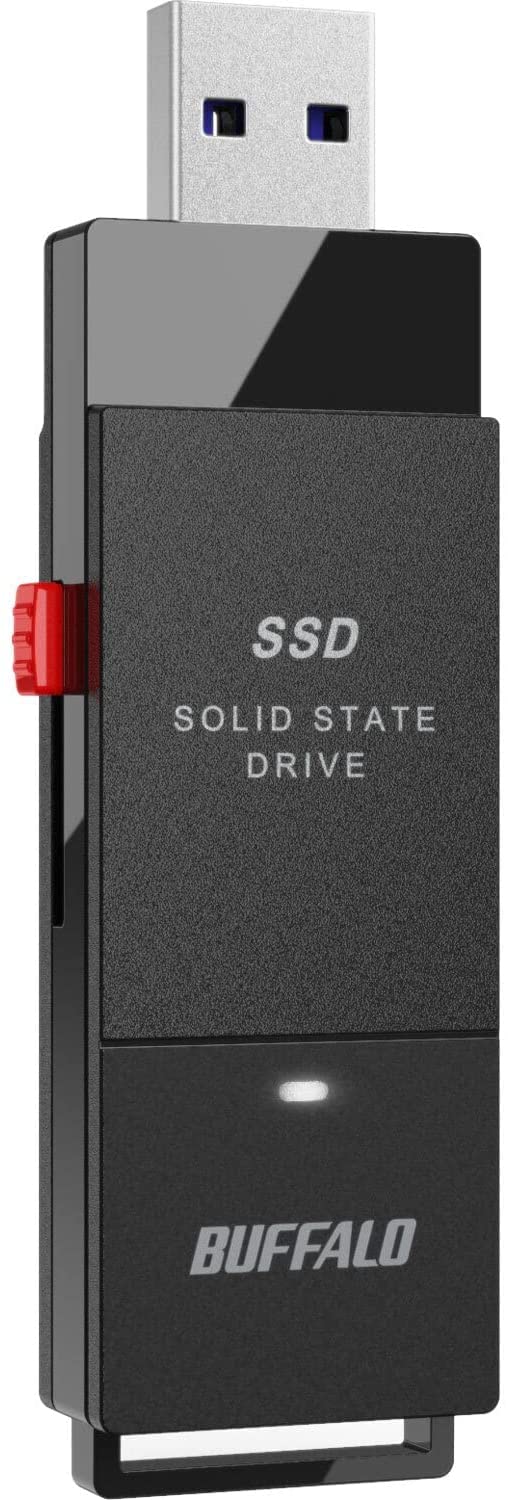 BUFFALO SSD Externo de 1 TB - hasta 600 MB/s - USB-C - USB-A - USB 3.2 Gen 2 (Compatible con PS4 / PS5 / Windows/Mac) - Unidad Externa de Estado sólido - SSD-PUT1.0U3B