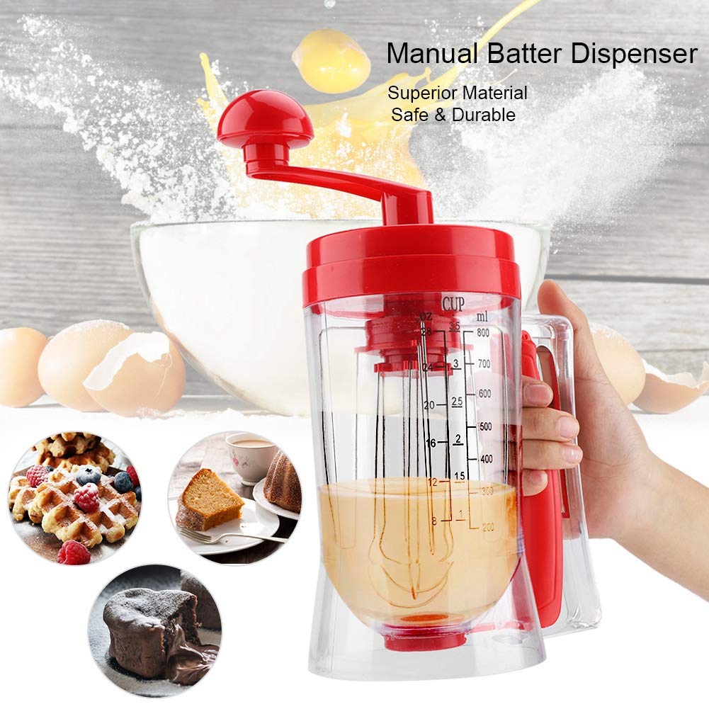 Mezclador de Masa Manual Pancake Cupcake Batidora para Repostería