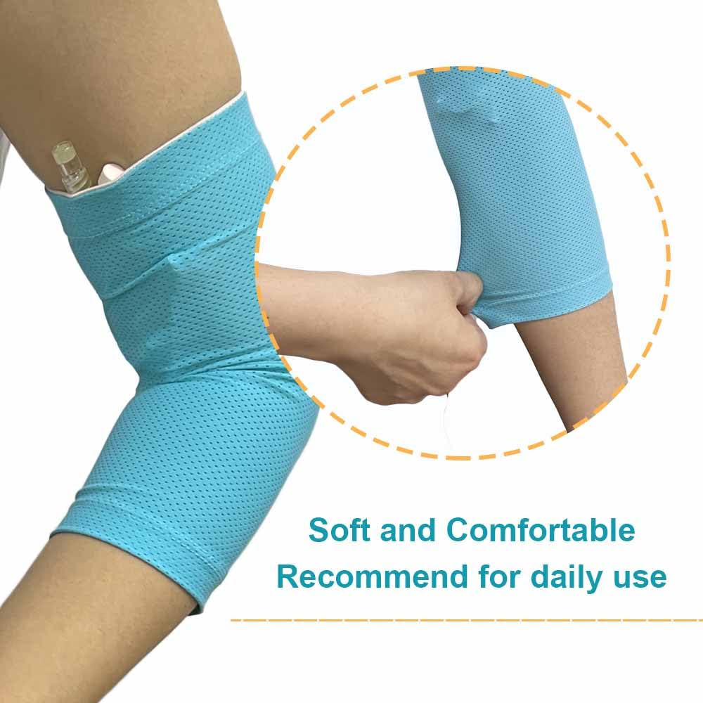 PICC - Funda protectora para lactancia PICC para niños adultos, ultra suave, cómodo, peso: 39,9-95,3 kg (azul, L)