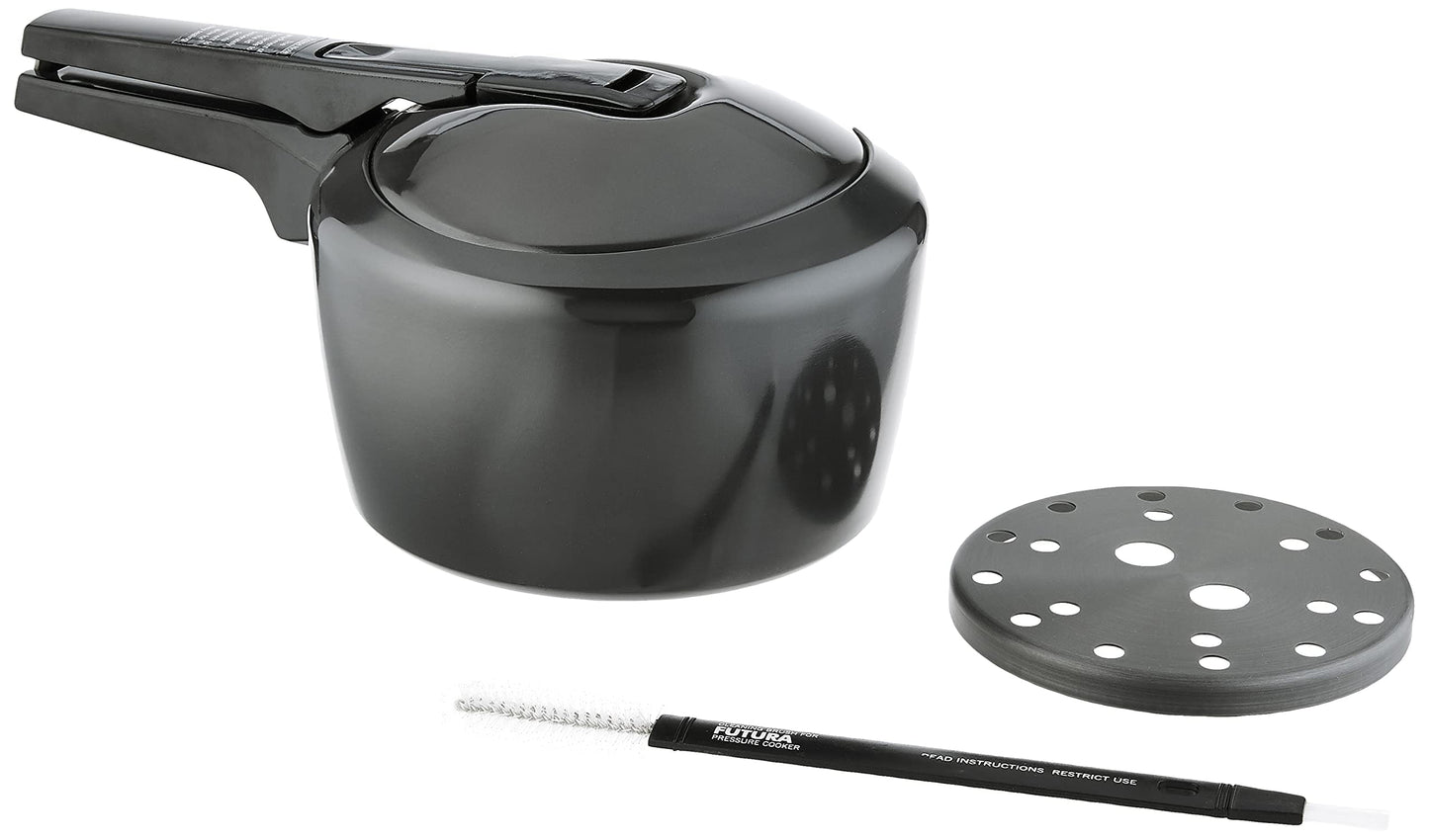 Futura de Hawkins anodizado duro olla de presión, Plateado, 3 Litre, 1