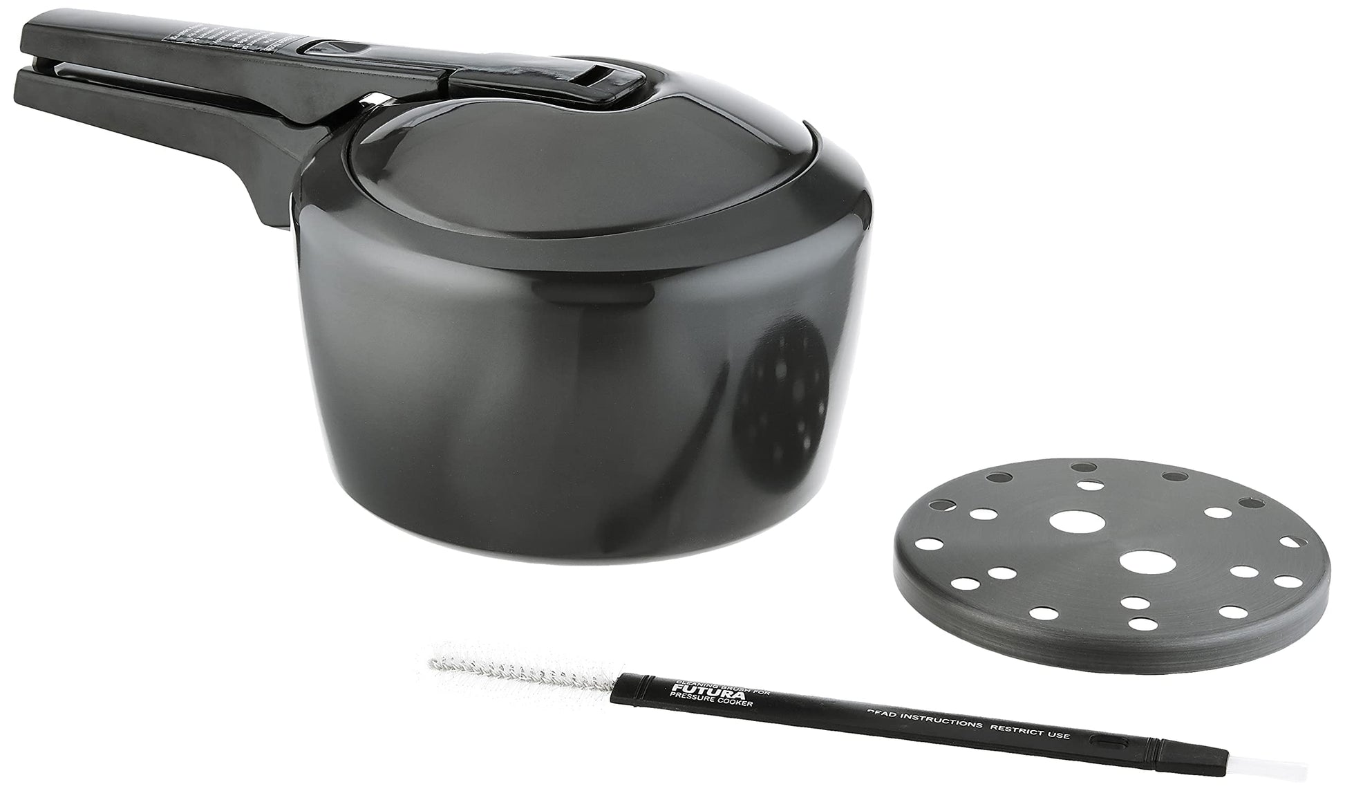 Futura de Hawkins anodizado duro olla de presión, Plateado, 3 Litre, 1