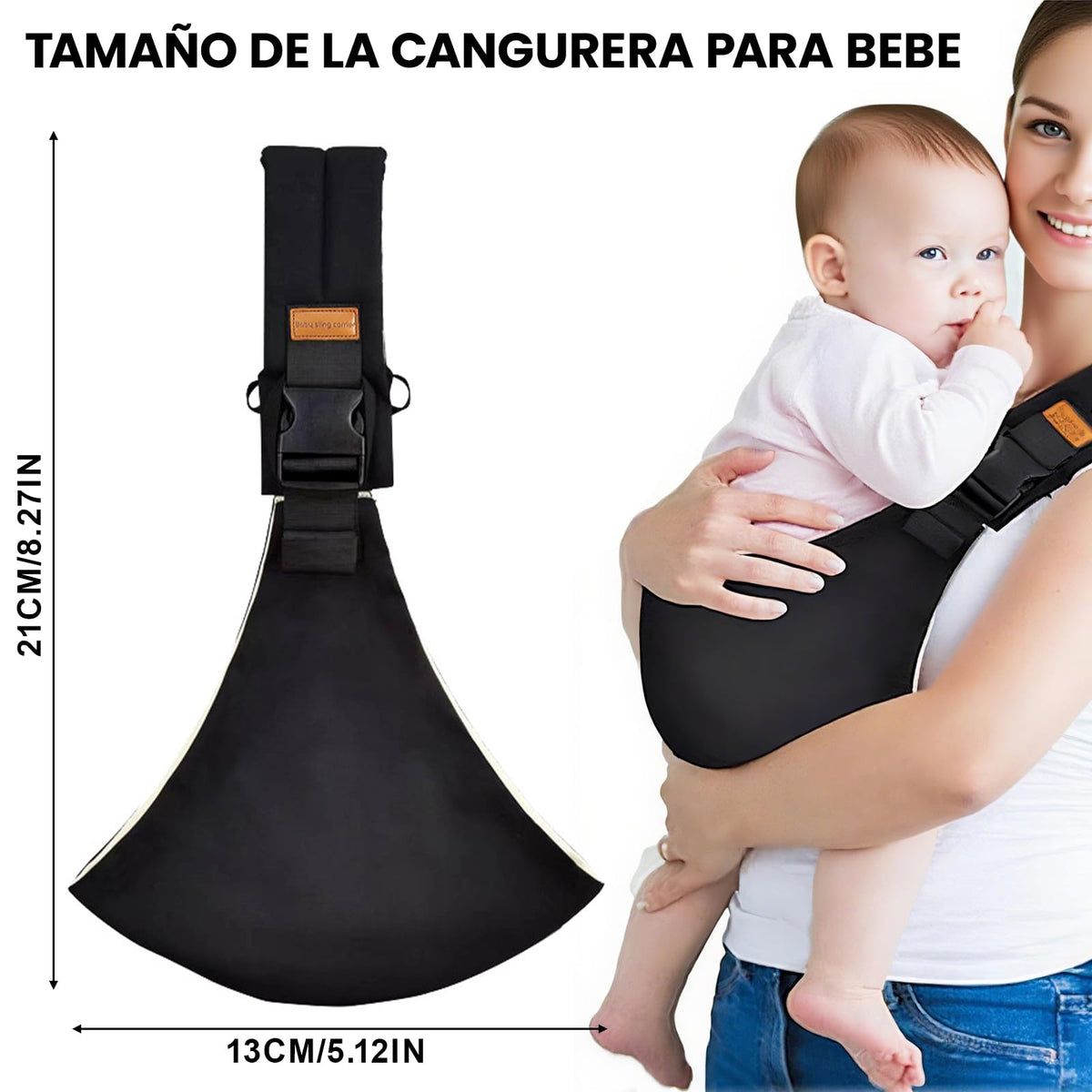 CAVIGLTE Cangurera para Bebe, Ajustable para Canguro para Bebé, Mochila Ergonomica Bebe para Senderismo Infantil