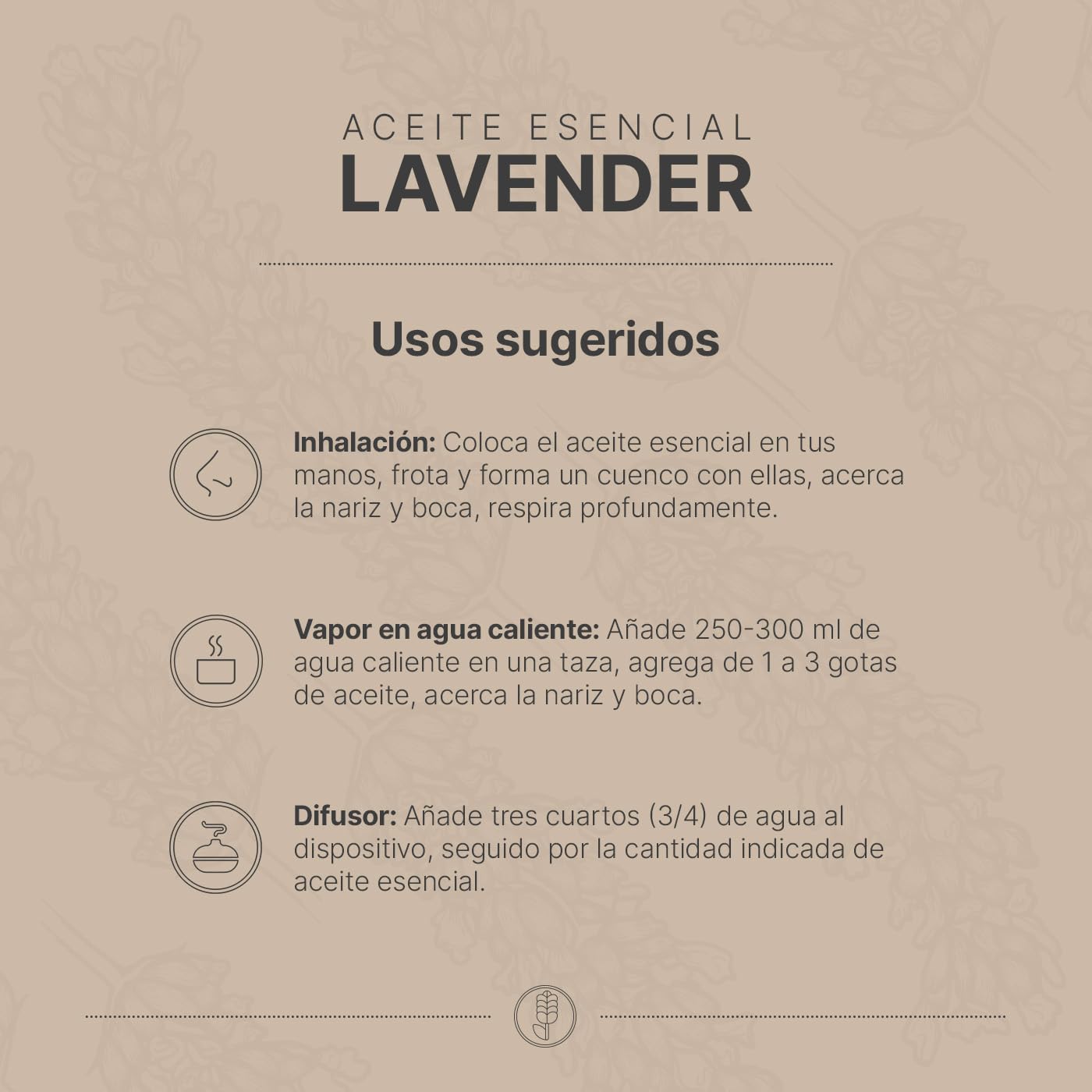 Aceite Esencial B Life Lavanda Aromalogía 120 ml Ingredientes Puros y Naturales