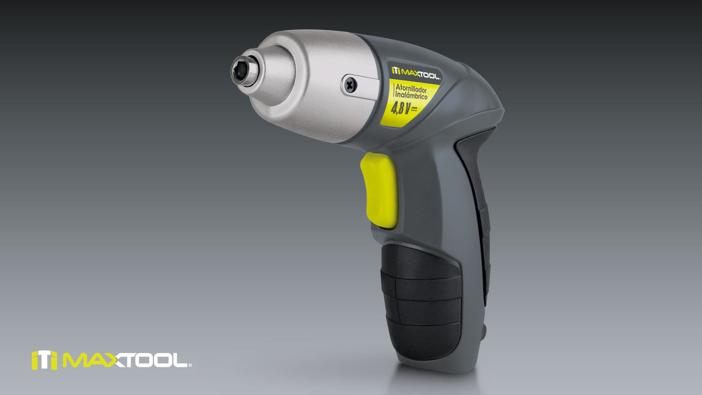 Aksi 396101 Atornillador Inalámbrico Maxtool 4.8 V con 18 Puntas