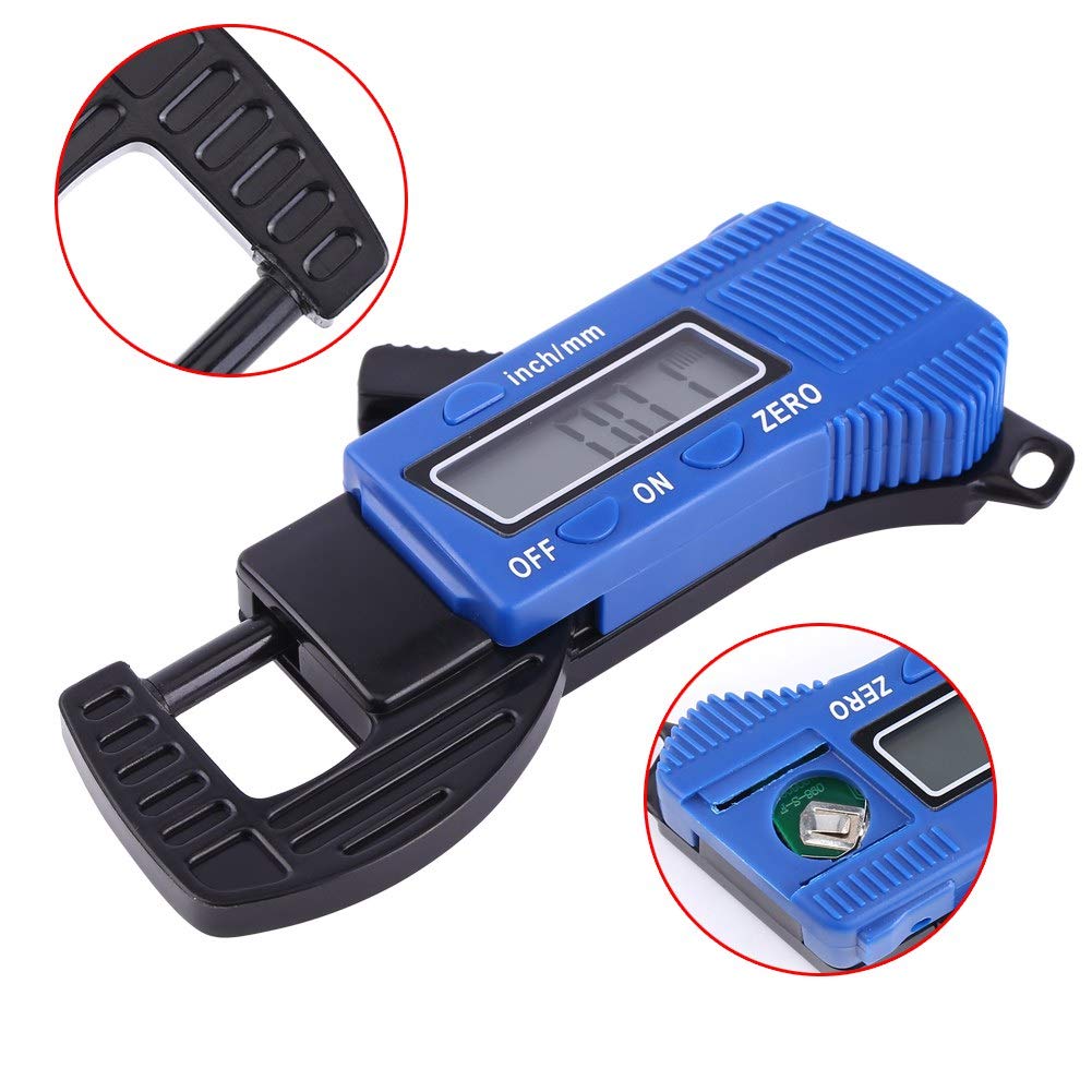 Medidor de Espesor Mugast con Pantalla LCD para Papel, Cuero, Metal y Más